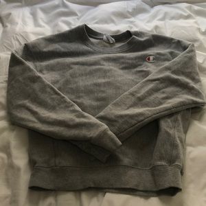 Champion Gray Reverse Weave Crewneck Sweatshirt
